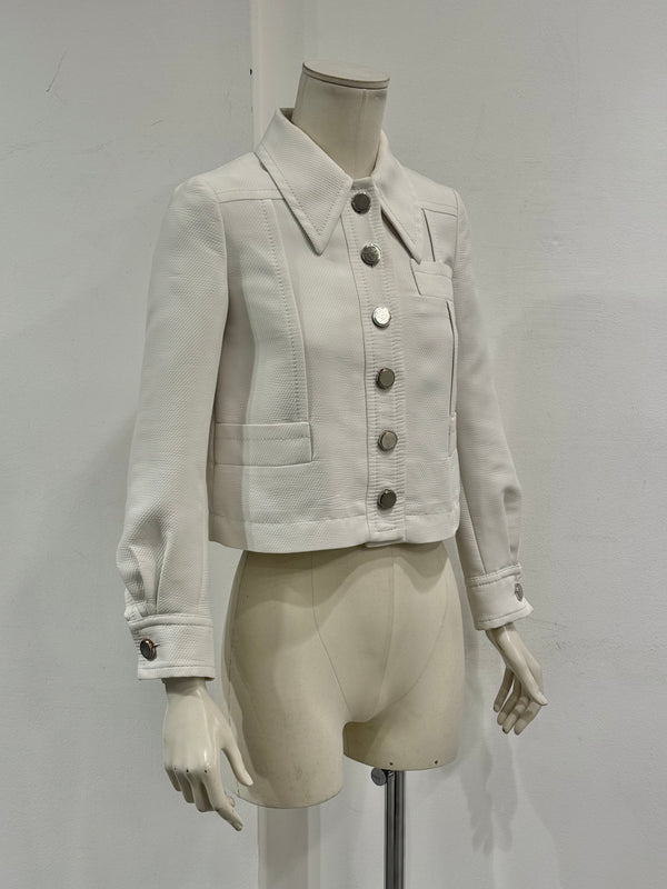 2000s Miu Miu cropped single breasted jacket