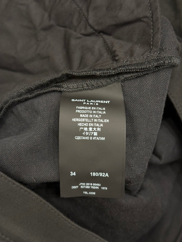 2019 Saint Laurent “D02” coated slim fit jeans