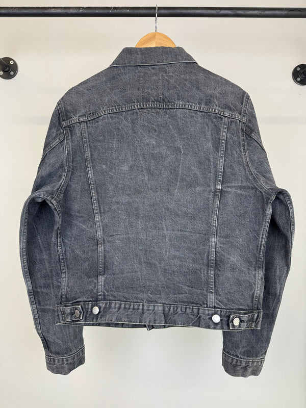 1999 Helmut Lang classic grey faded denim jacket