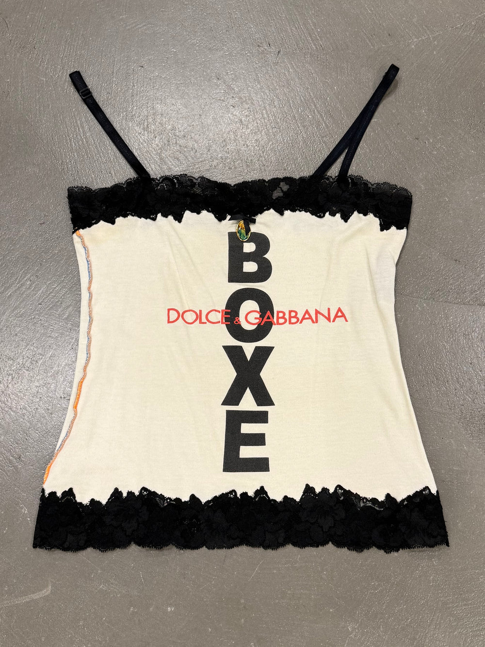 2001 Dolce & Gabbana iconic "Boxe" top