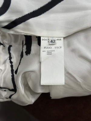 2002 Dolce & Gabbana leather bomber jacket