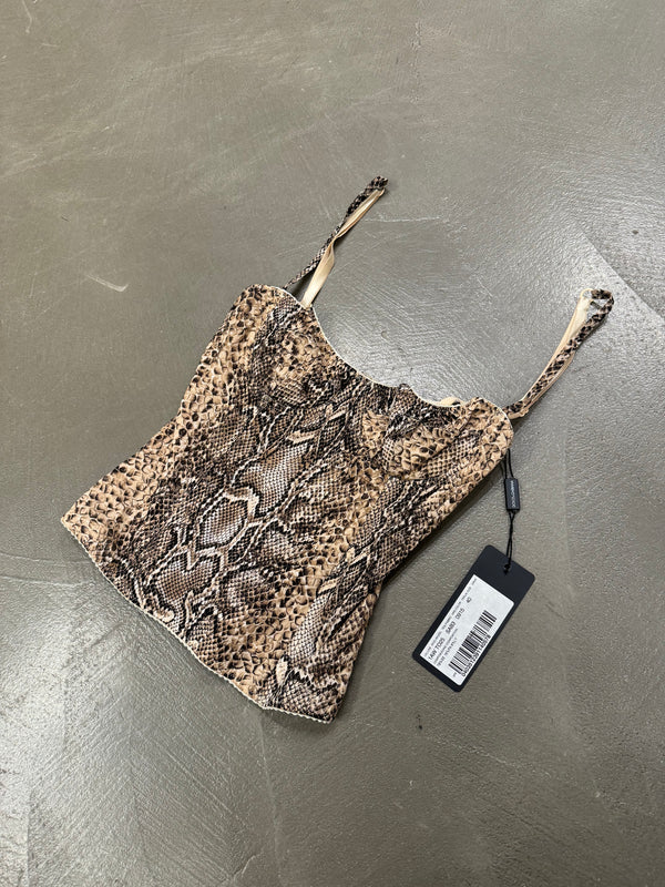 A/W 2001 Dolce & Gabbana Snakeskin corset top NEW