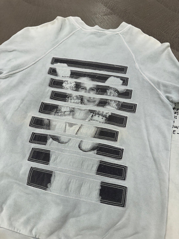 A/W 2004-2005 Raf Simons “waves” patchwork crewneck