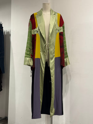 S/S1996 Jean Paul Gaultier "Cyberbaba" X-ray muscle trompe l'oeil reversible long coat