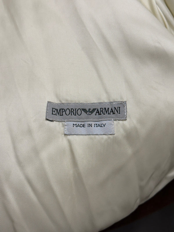 2000s Emporio Armani lynx print faux fur coat