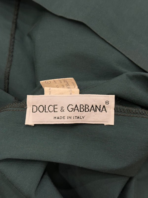 1990s Dolce & Gabbana draped midi dress