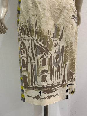 2018 Prada Duomo painting skirt