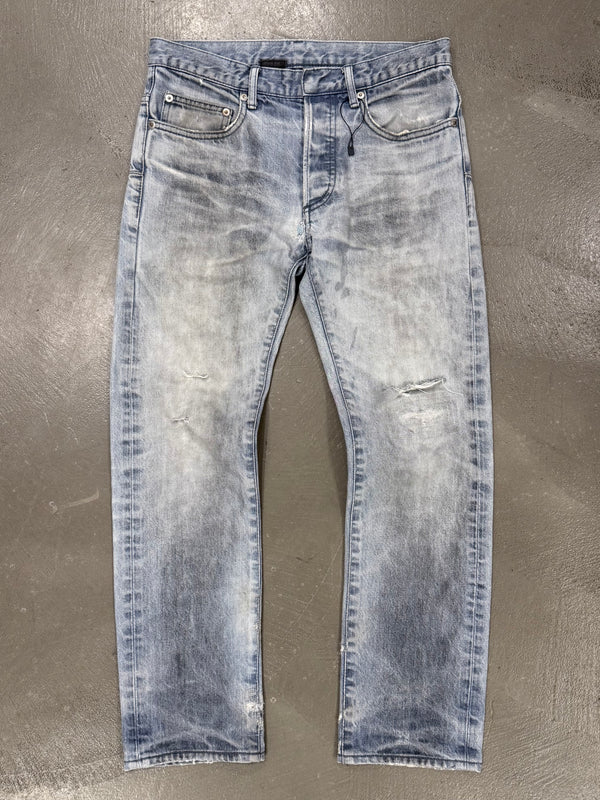 2000s Dior by Hedi Slimane faded jeans