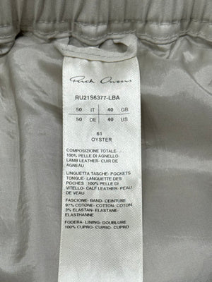 SS2021 Rick Owens “Phlegeton” distressed leather Bauhaus Cargo Pants
