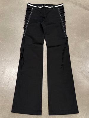 A/W2003 Dolce & Gabbana bondage lace-up pants