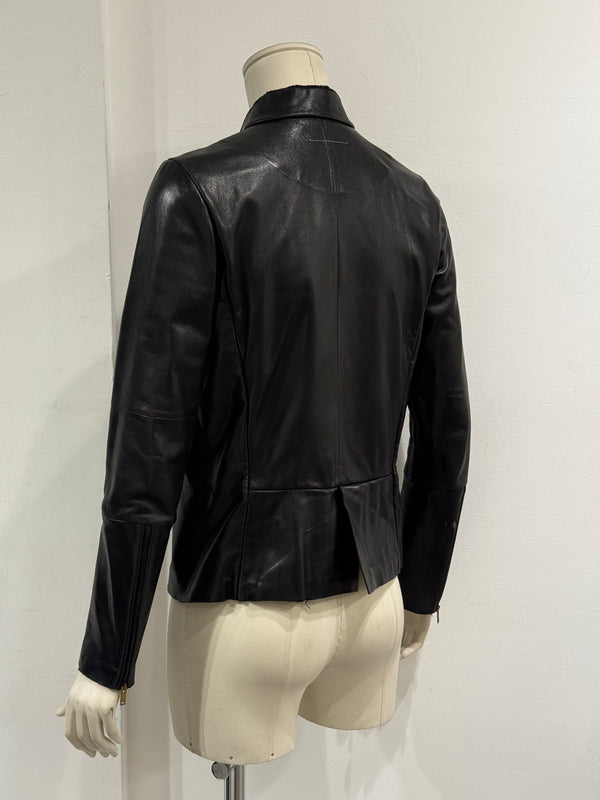 A/W2013 Maison Margiela MM6 fitted leather jacket
