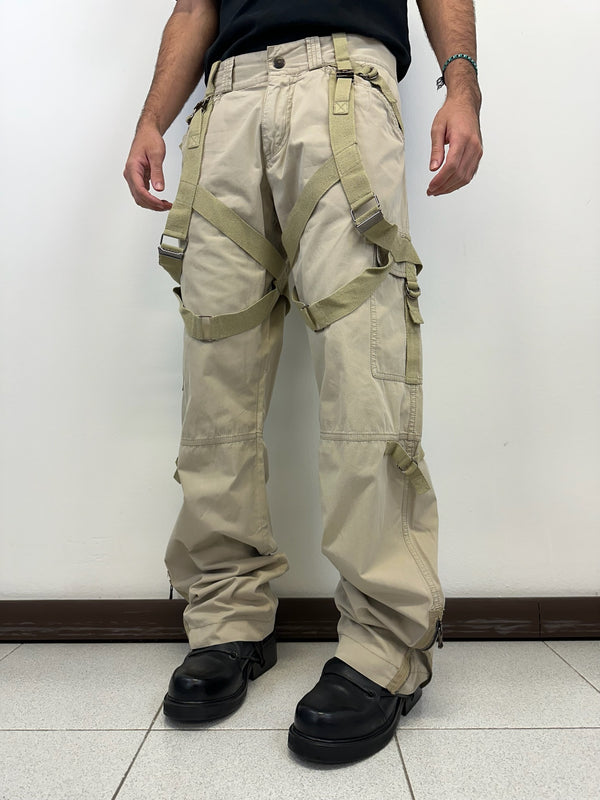 SS2004 Dolce & Gabbana Bondage parachute cargo pants