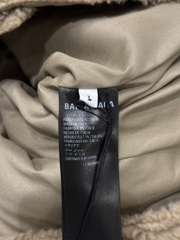2022 Balenciaga oversized trucker fleece jacket