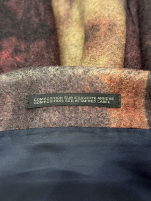 A/W2022 Yohji Yamamoto “Zislaw Beksinski print” runway coat