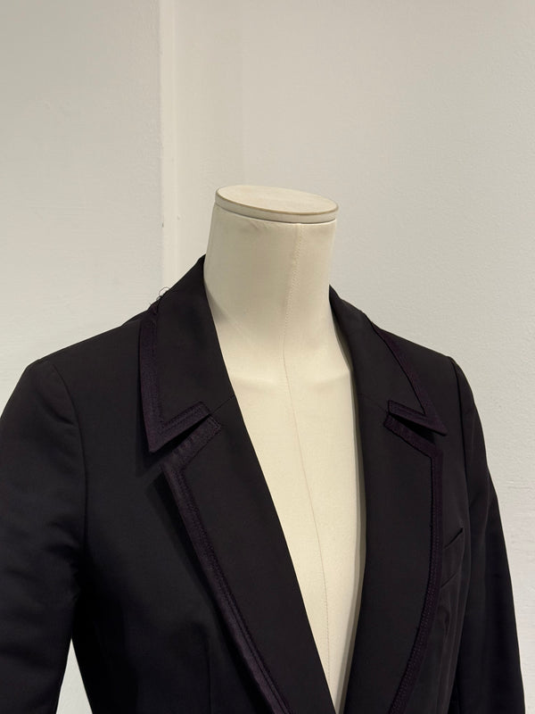 2010s Yves Saint Laurent contrast stitch blazer
