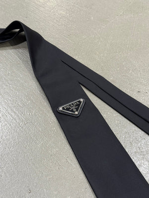 2020s Prada re-nylon logo tie