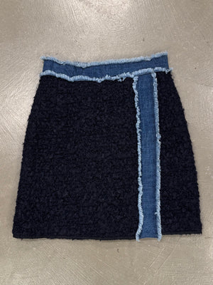 2000s Dolce & Gabbana wool midi skirt