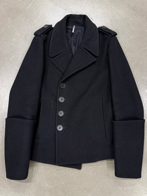 A/W2007 Dior by Hedi Slimane double breasted wool peacoat jacket