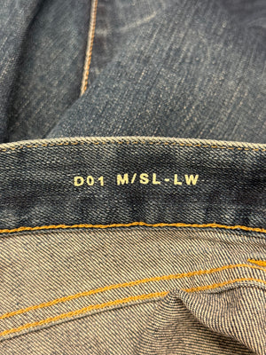 2013 Saint Laurent by Hedi Slimane mid-wash denim pants