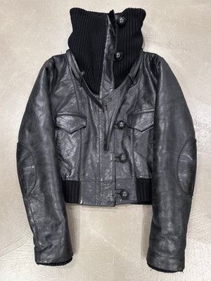 F/W 2002 Balenciaga by Nicolas Ghesquiere leather jacket