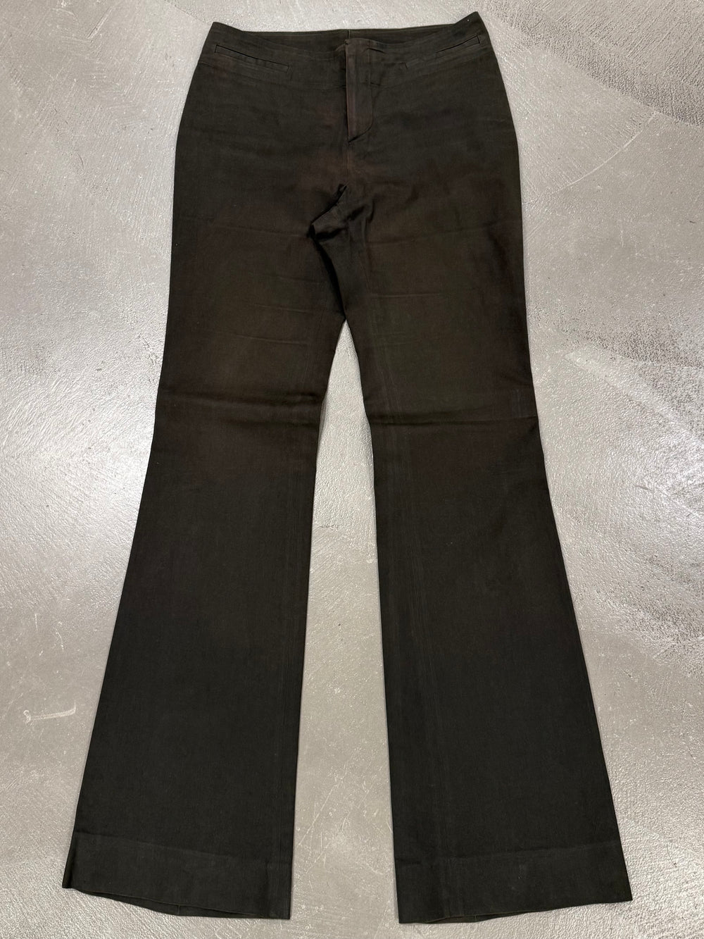 2002 Gucci by Tom Ford waistless flared pants