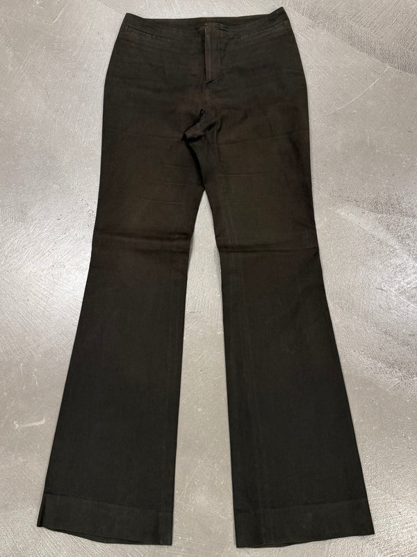 2002 Gucci by Tom Ford waistless flared pants