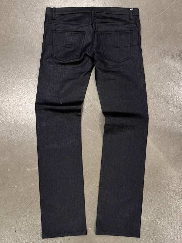 2000s Dior by Hedi Slimane coated denim