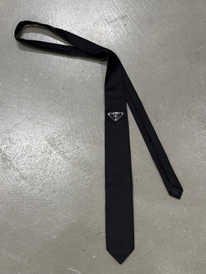 2020s Prada re-nylon logo tie
