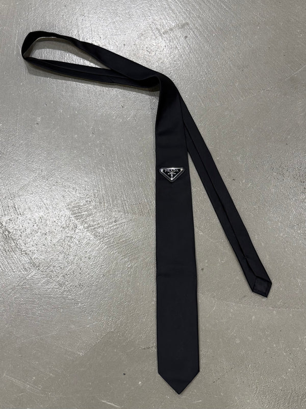 2020s Prada re-nylon logo tie