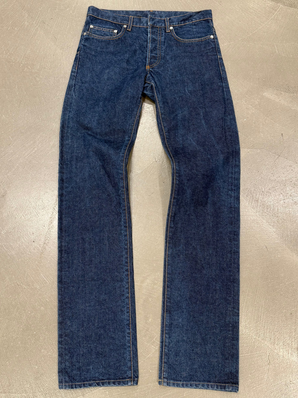 2000s Dior by Hedi Slimane raw jeans
