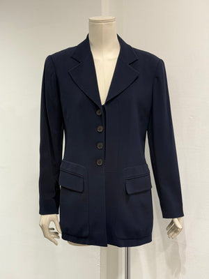 1990s Hermes wool tailored blazer