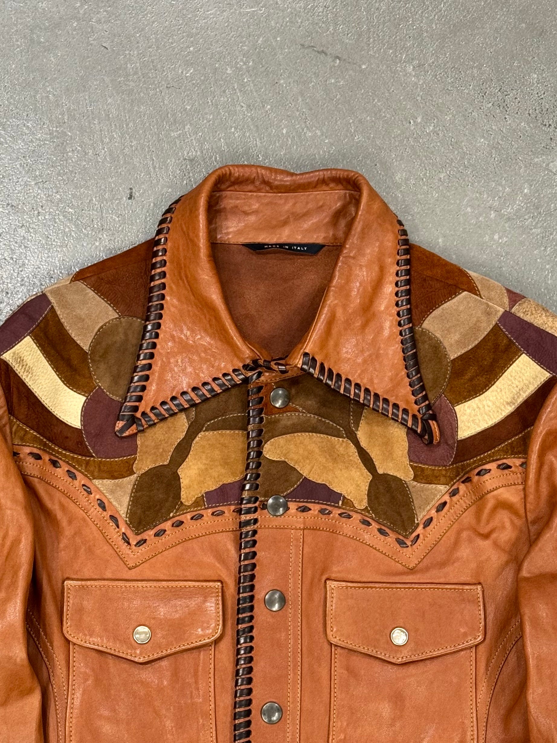 S/S2004 Gucci by Tom Ford butterfly western leather jacket