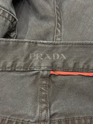 2000s Prada straight-leg denim pants