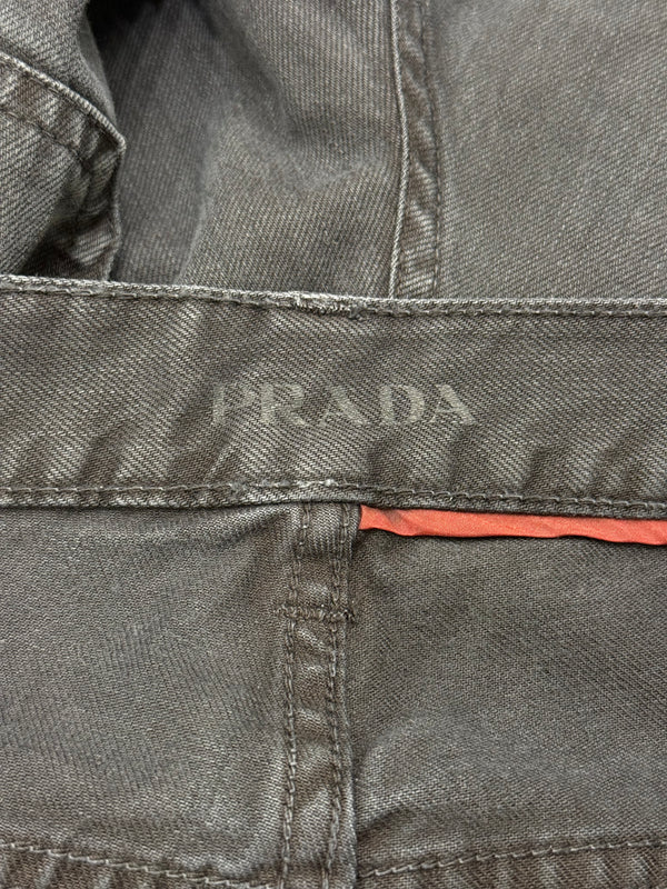 2000s Prada straight-leg denim pants
