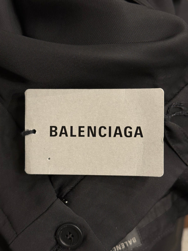 S/S2023 Balenciaga knot-front hybrid shirt wide leg pants