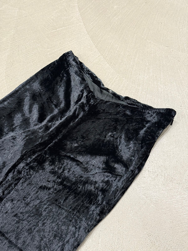 A/W1999 Gucci by Tom Ford runway velvet ruched pants