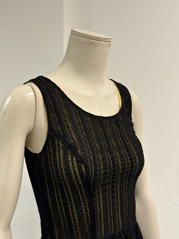 1990s Dolce & Gabbana lace sleeveless mini dress