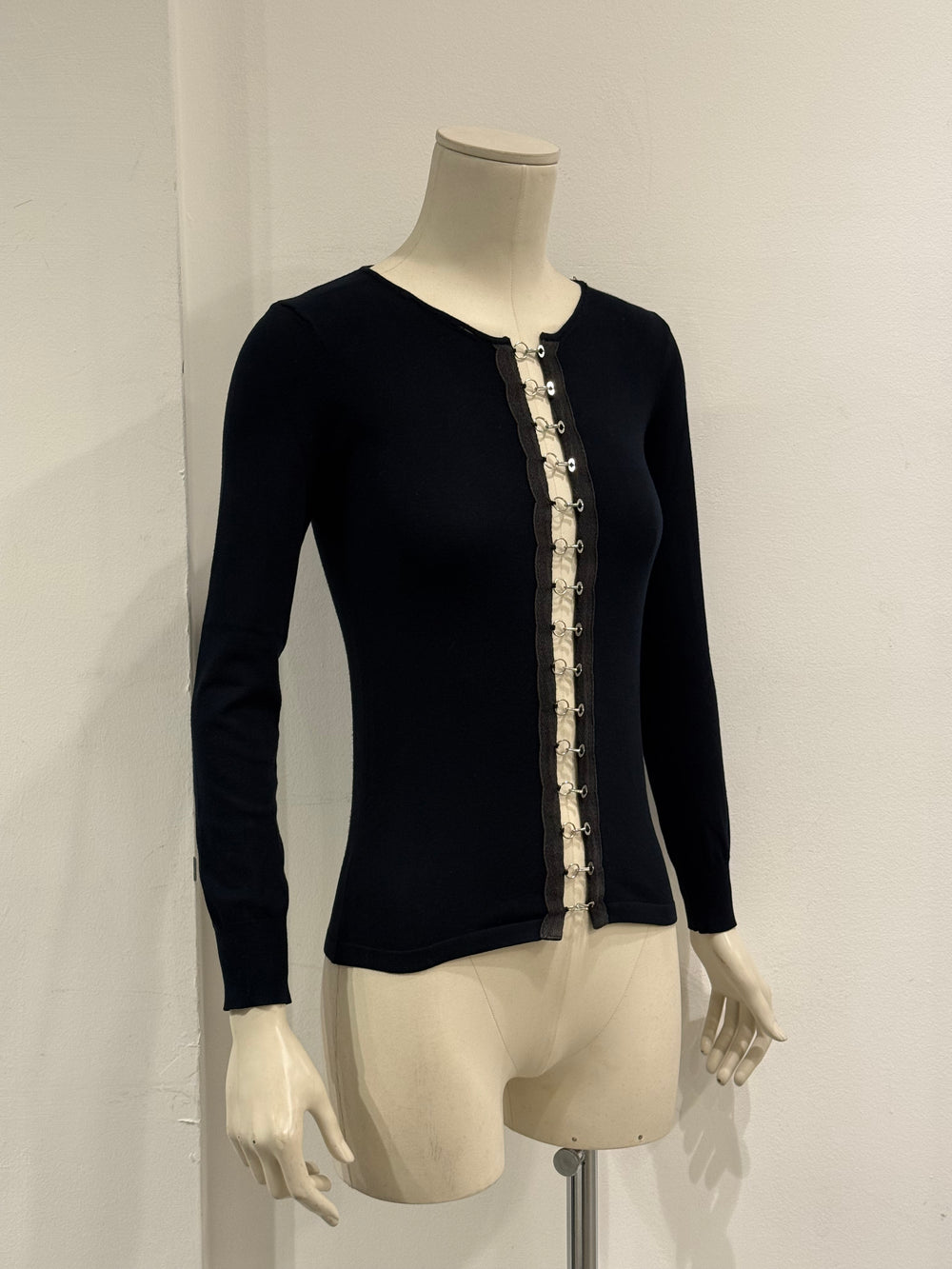 2003 Dolce & Gabbana sleeve top with front hooks closure