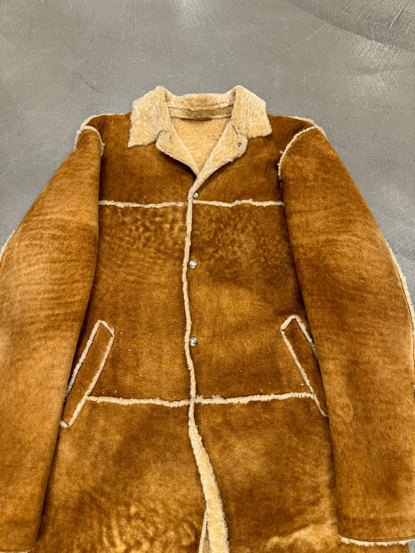 1990s Dolce & Gabbana patchwork shearling coat
