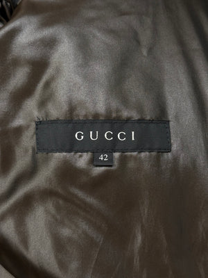 2008 Gucci nylon belted puffer coat