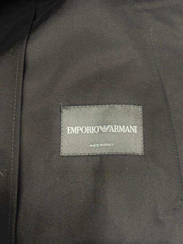 1990s Emporio Armani wool technical coat