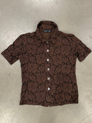 1996 Helmut Lang runway lace shirt