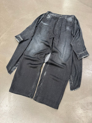 2020 Balenciaga by Demna hybrid trompe l’oeil pants