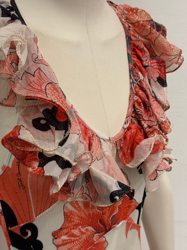 2000s Cavalli floral mini dress