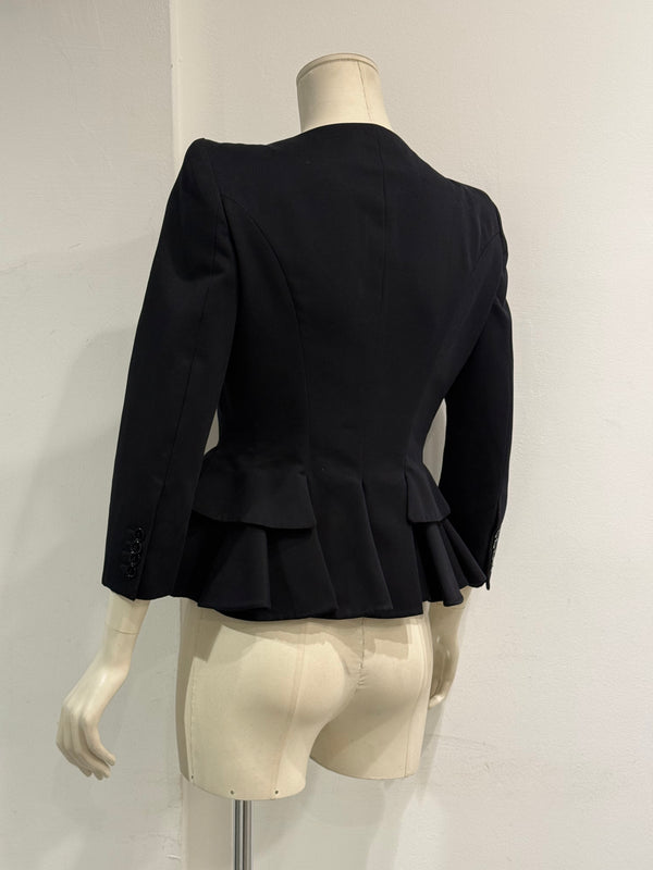 2012 Alexander McQueen sculptural wool blazer