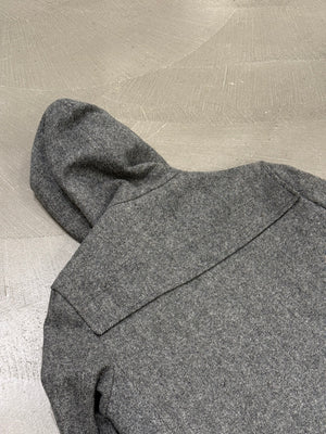 A/W2007 Dior Homme by Hedi Slimane military hooded wool coat