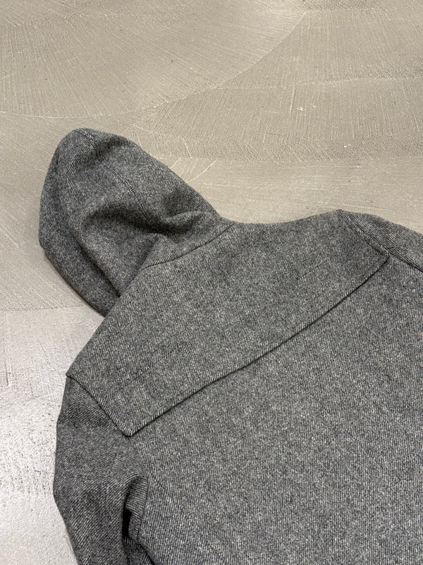 A/W2007 Dior Homme by Hedi Slimane military hooded wool coat