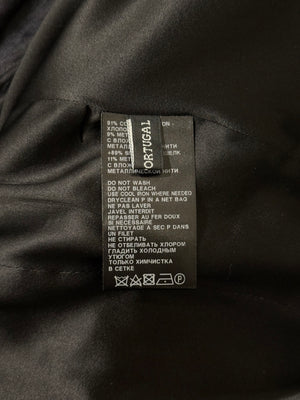 2010s Ann Demeulemeester black asymmetrical jacket