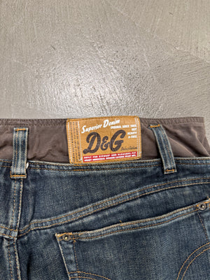 A/W2003 Dolce & Gabbana double waisted cargo pants