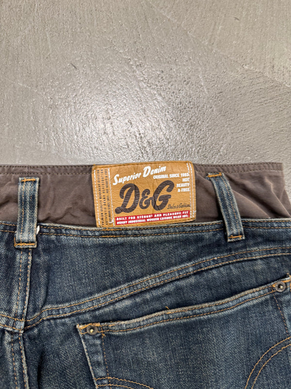 A/W2003 Dolce & Gabbana double waisted cargo pants